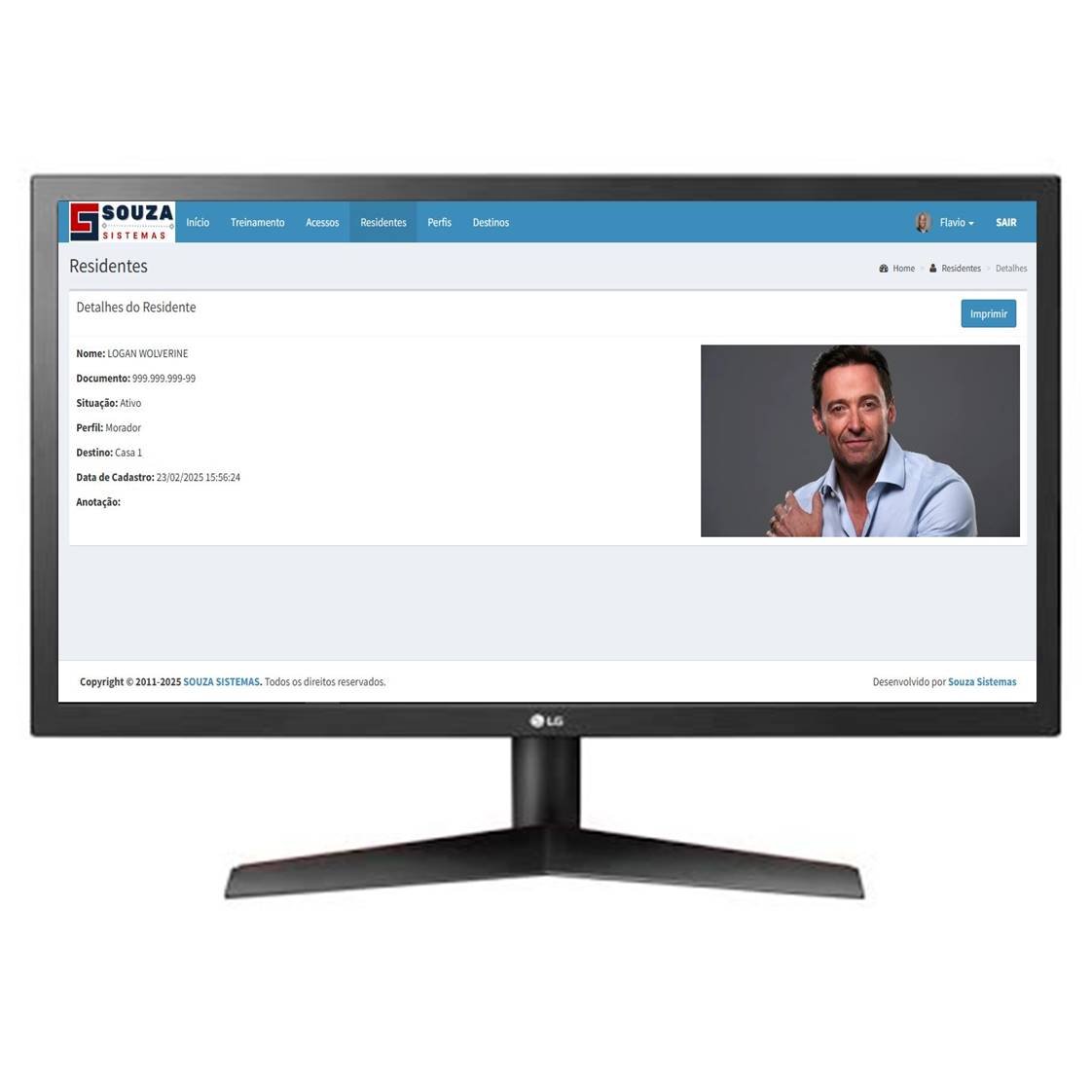 Controle de Acesso de Portaria com gestão web para pessoas e veículos