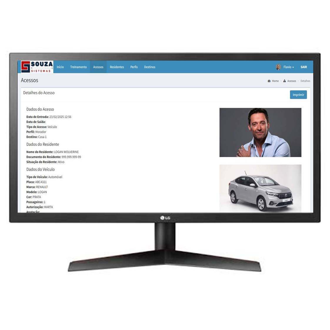 Controle de Acesso de Portaria com gestão web para pessoas e veículos