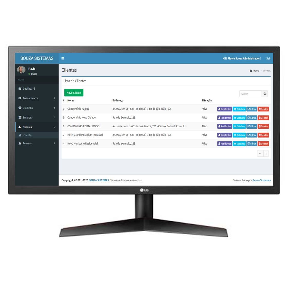 Controle de Acesso de Portaria com gestão web para pessoas e veículos